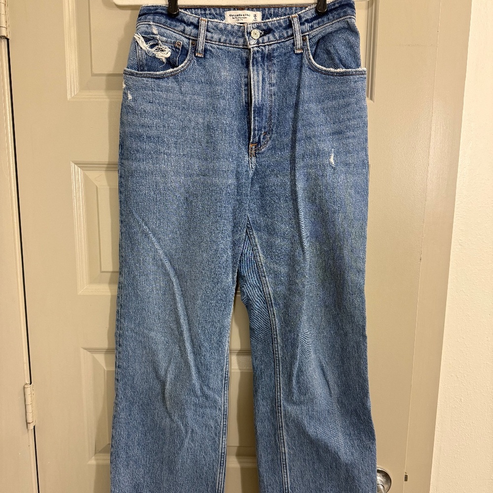 Abercrombie & Fitch 90's Relaxed High Rise Jeans - Curve Love